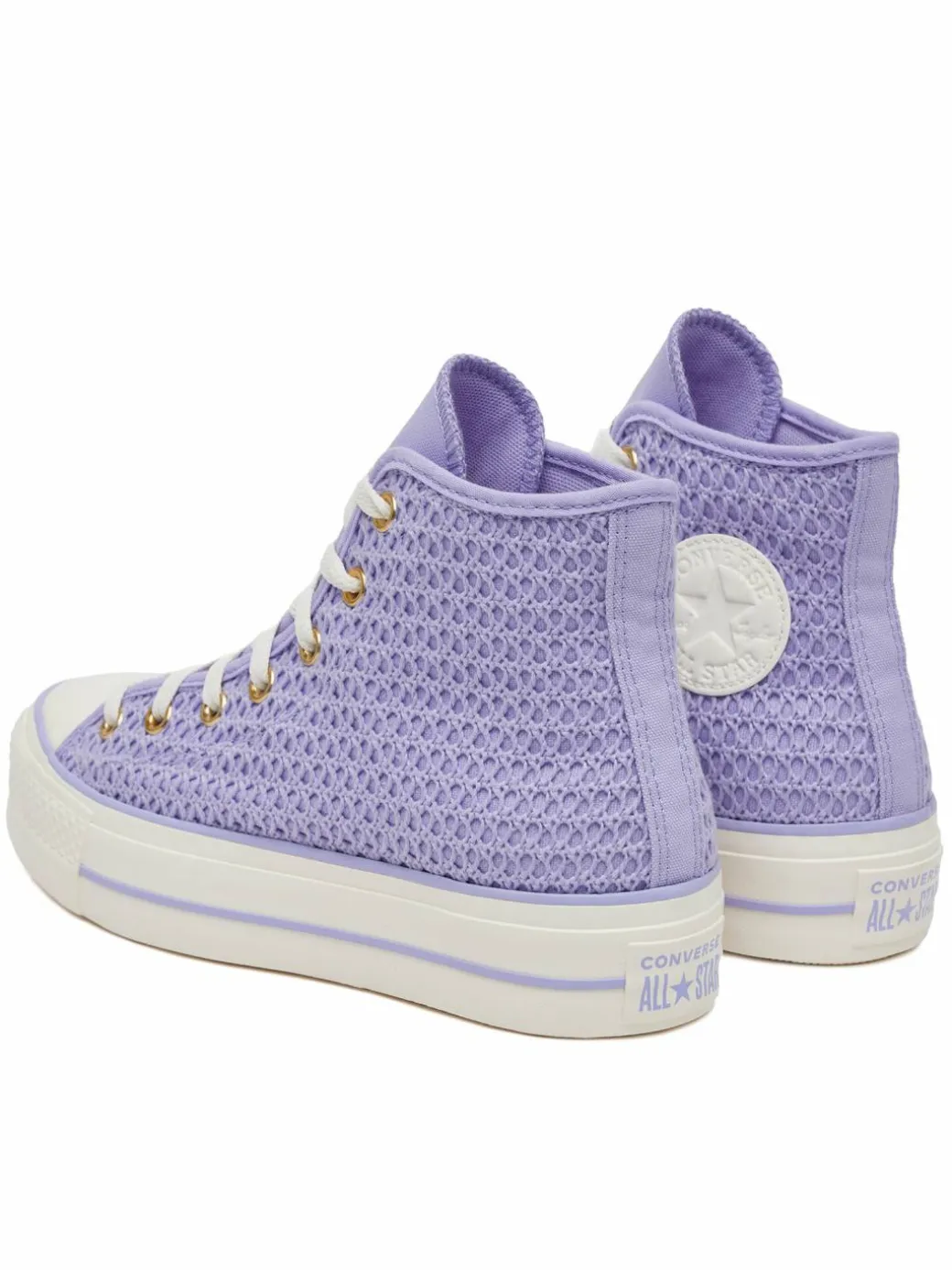 Scarpe da ginnastica Chuck Taylor All Star Lift Platform Knit Kadın Mor A13644C Viola