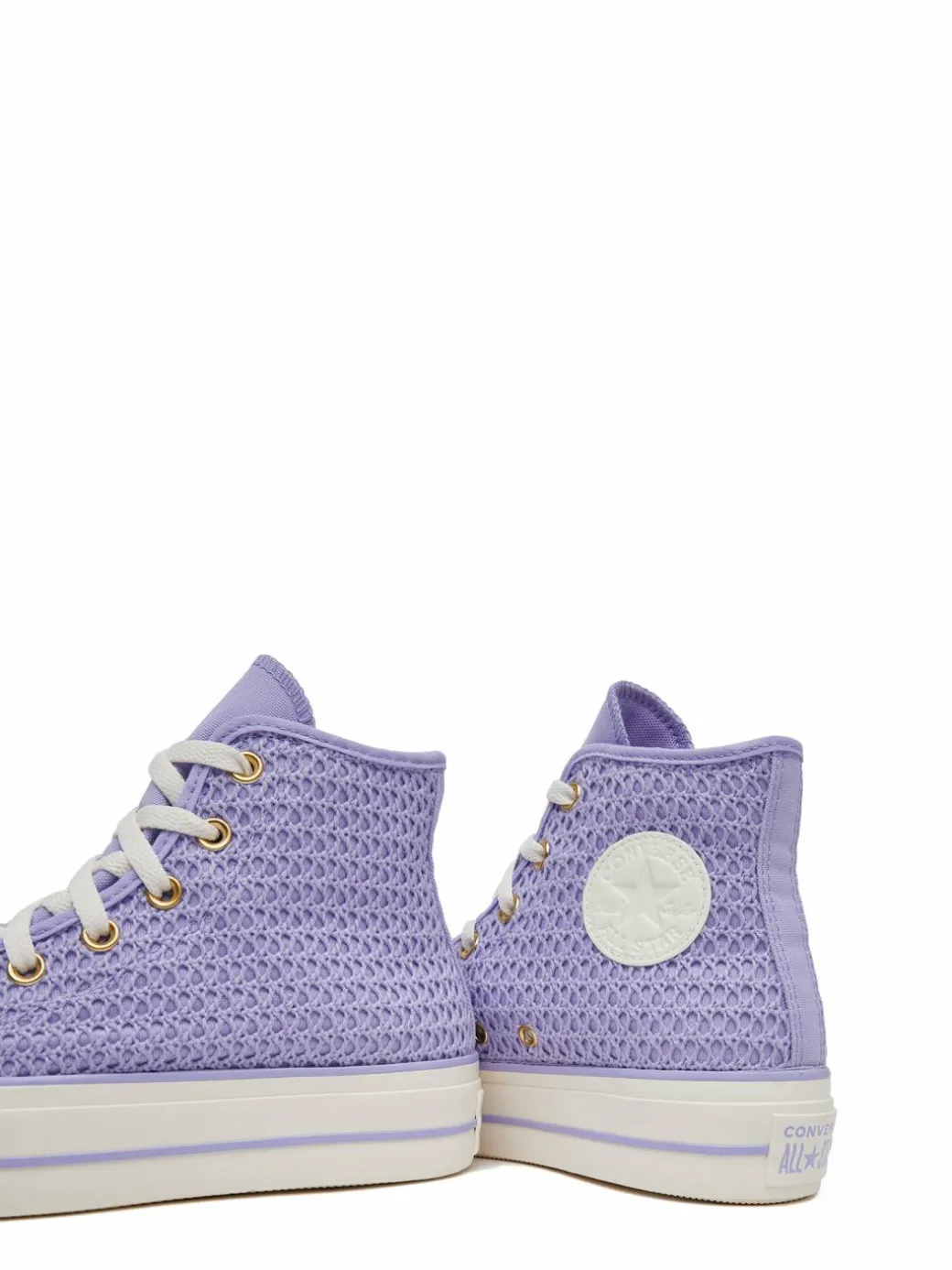 Scarpe da ginnastica Chuck Taylor All Star Lift Platform Knit Kadın Mor A13644C Viola