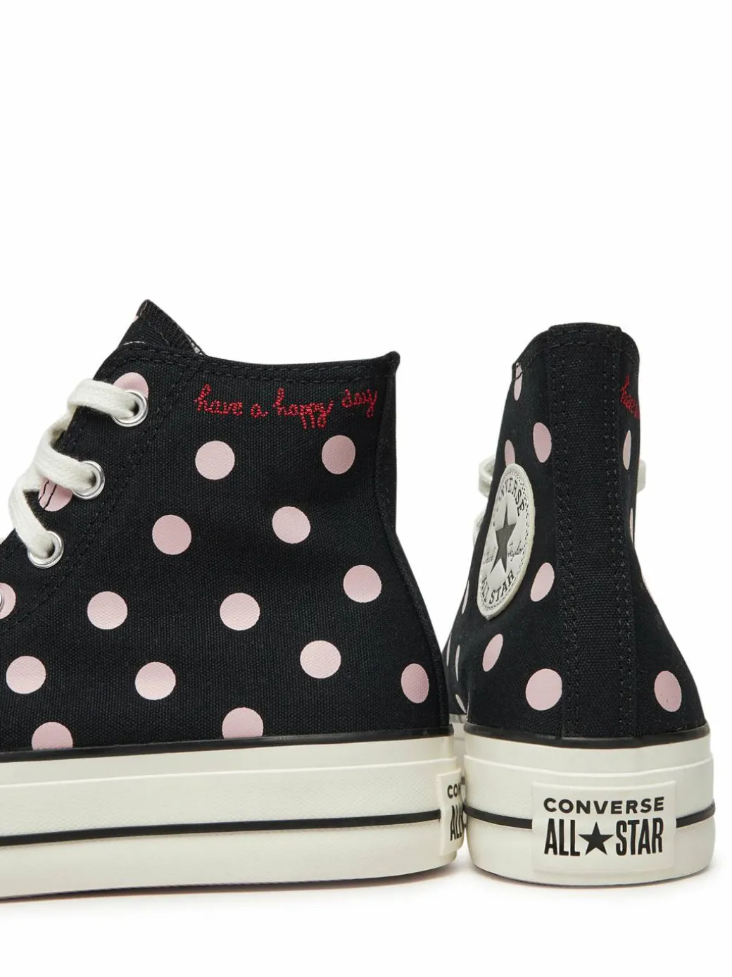 Scarpe da ginnastica Chuck Taylor All Star Lift Platform Polka Dots A10688C Nero