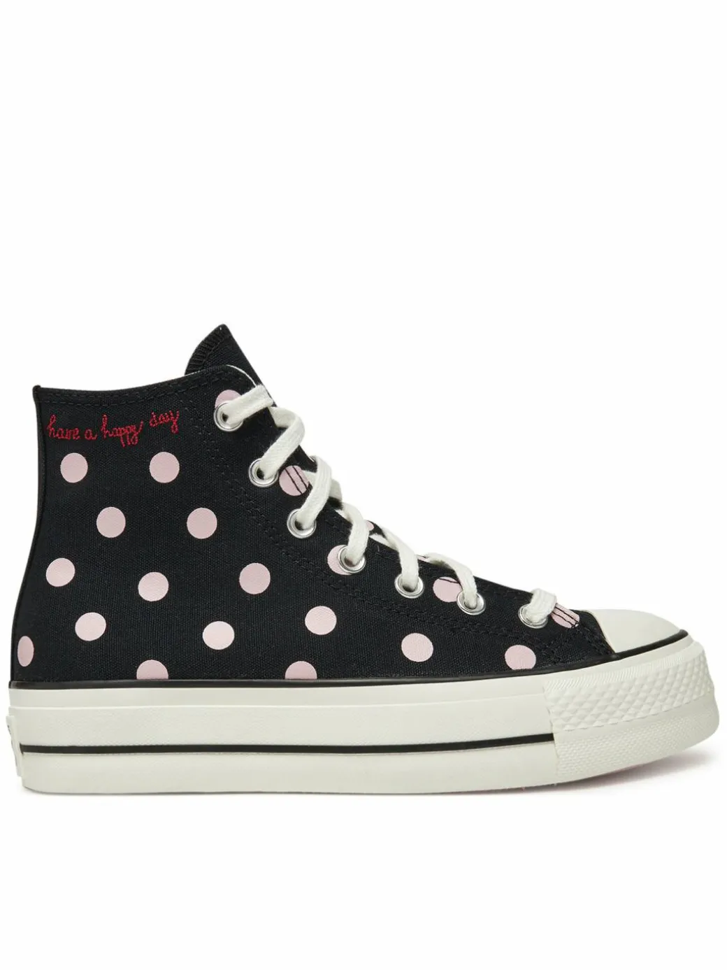 Scarpe da ginnastica Chuck Taylor All Star Lift Platform Polka Dots A10688C Nero