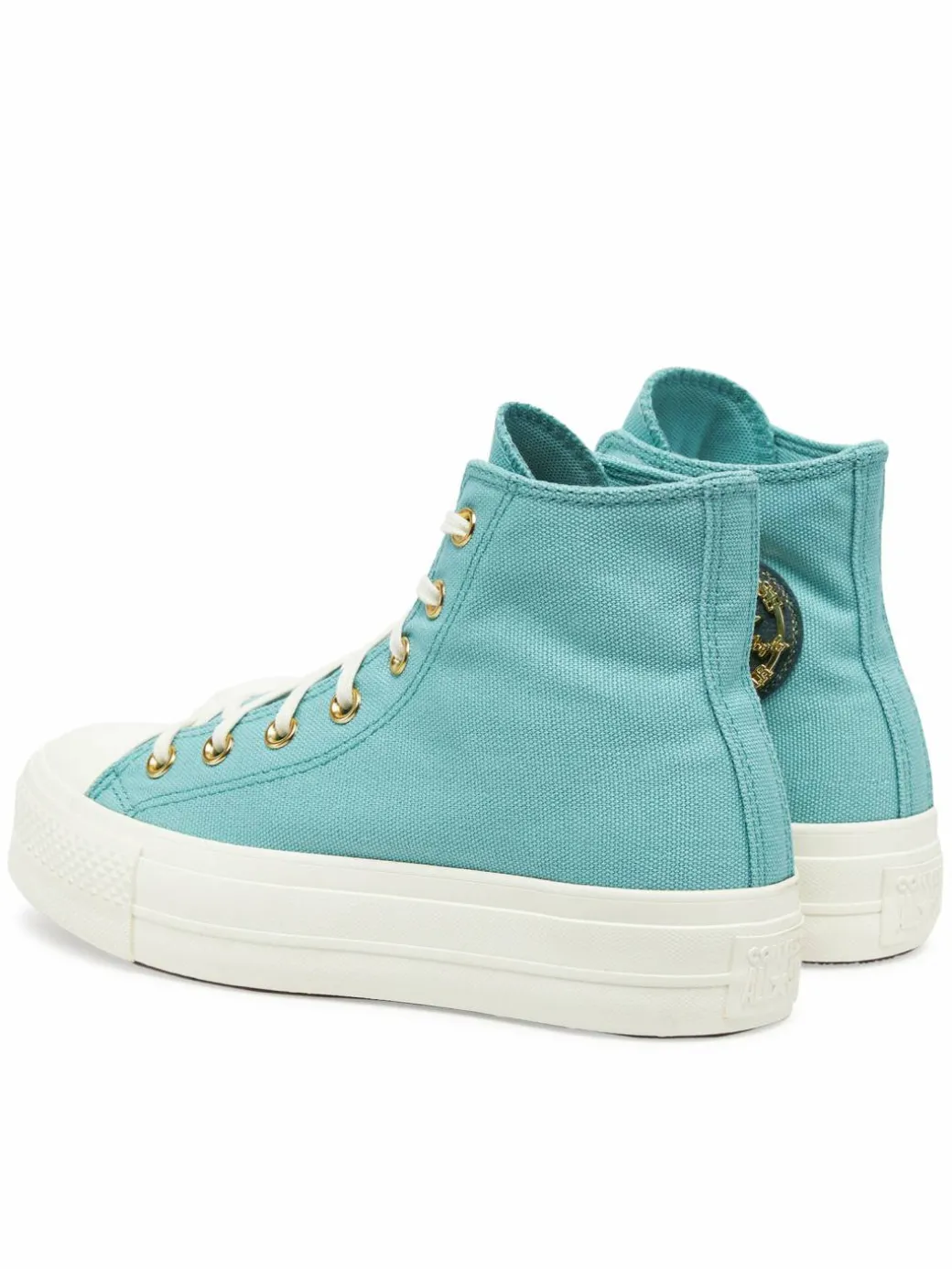 Scarpe da ginnastica Chuck Taylor All Star Lift Platform Gold A11495C Turchese