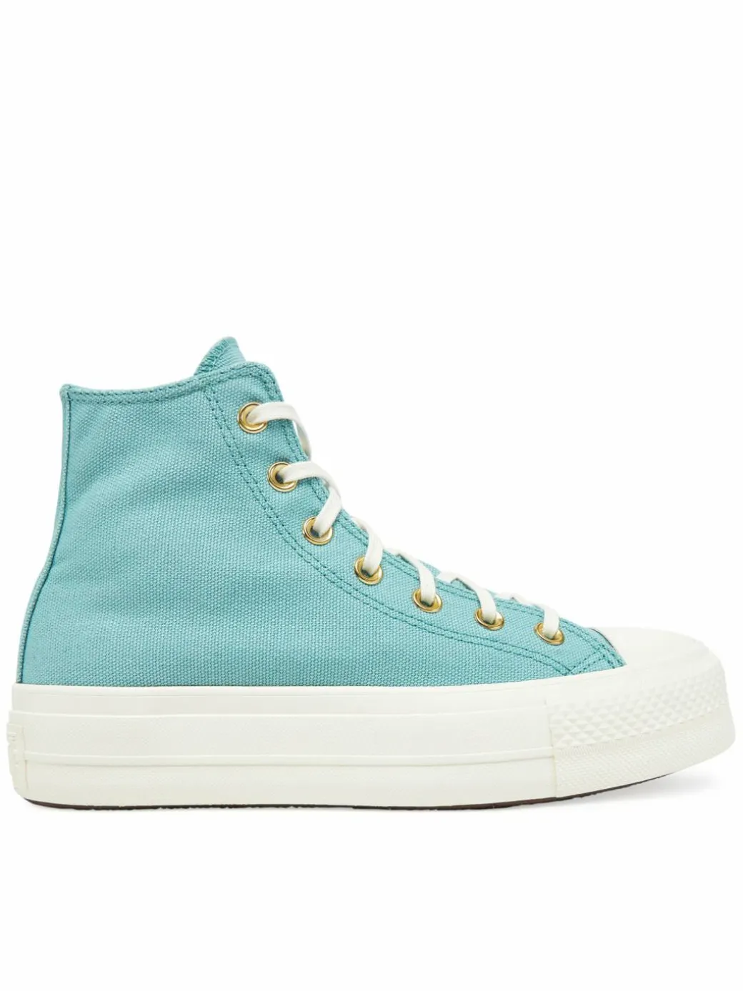 Scarpe da ginnastica Chuck Taylor All Star Lift Platform Gold A11495C Turchese