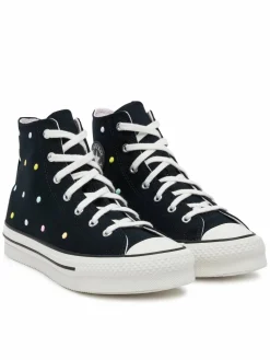 Scarpe da ginnastica Chuck Taylor All Star Lift Polka Dots Platform A12608C Nero