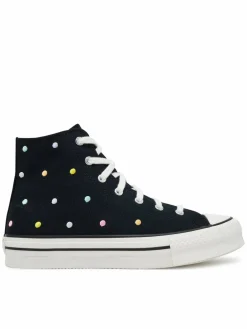 Scarpe da ginnastica Chuck Taylor All Star Lift Polka Dots Platform A12608C Nero
