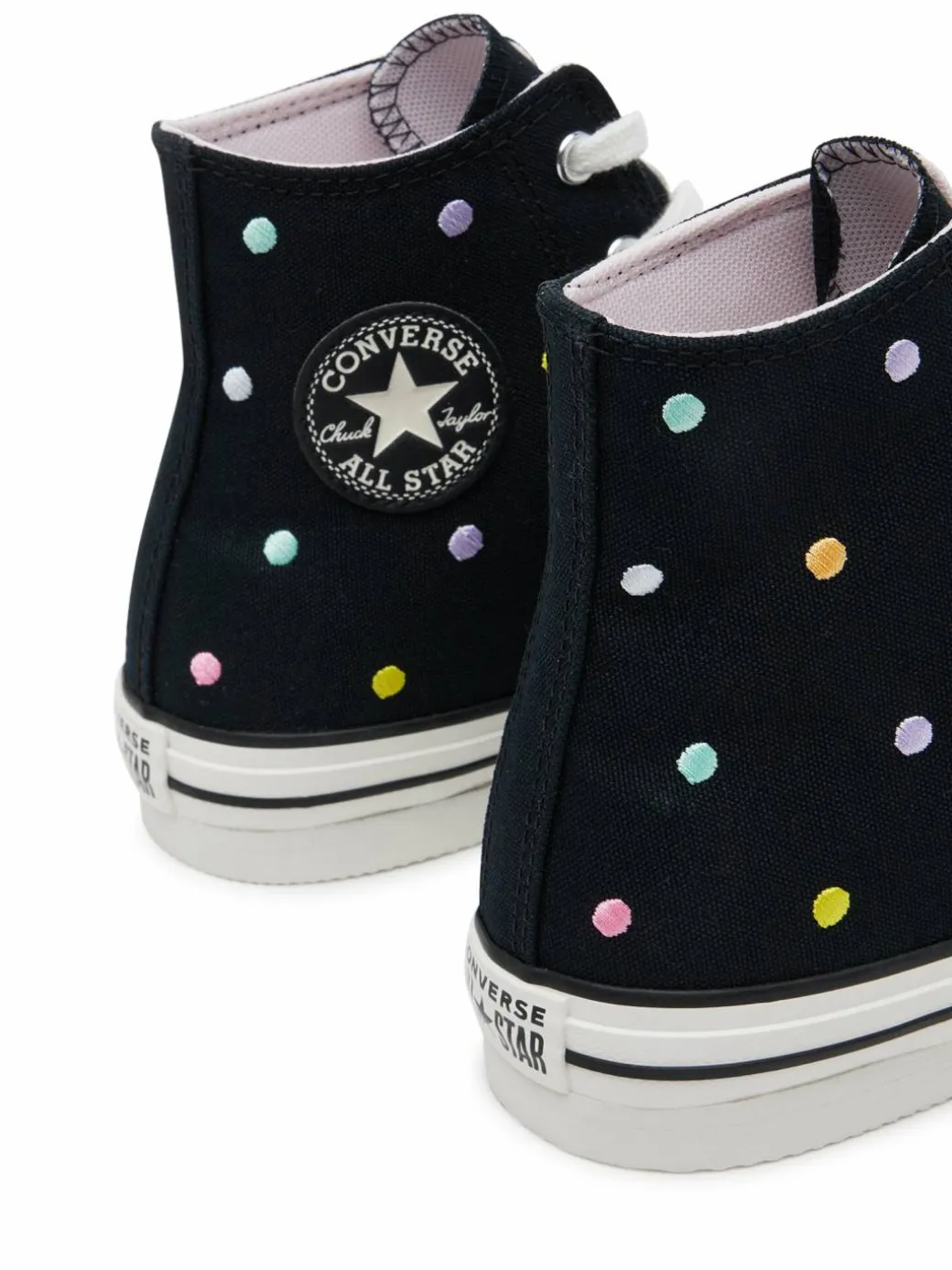 Scarpe da ginnastica Chuck Taylor All Star Lift Polka Dots Platform A12608C Nero