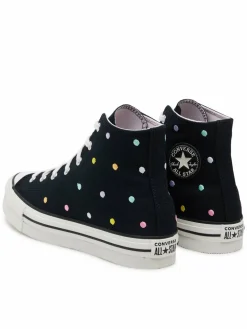 Scarpe da ginnastica Chuck Taylor All Star Lift Polka Dots Platform A12608C Nero