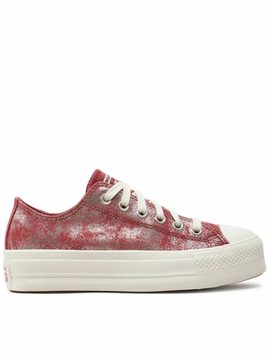 Scarpe da ginnastica Chuck Taylor All Star Lift Platform Suede Shimmer A11634C Rosa