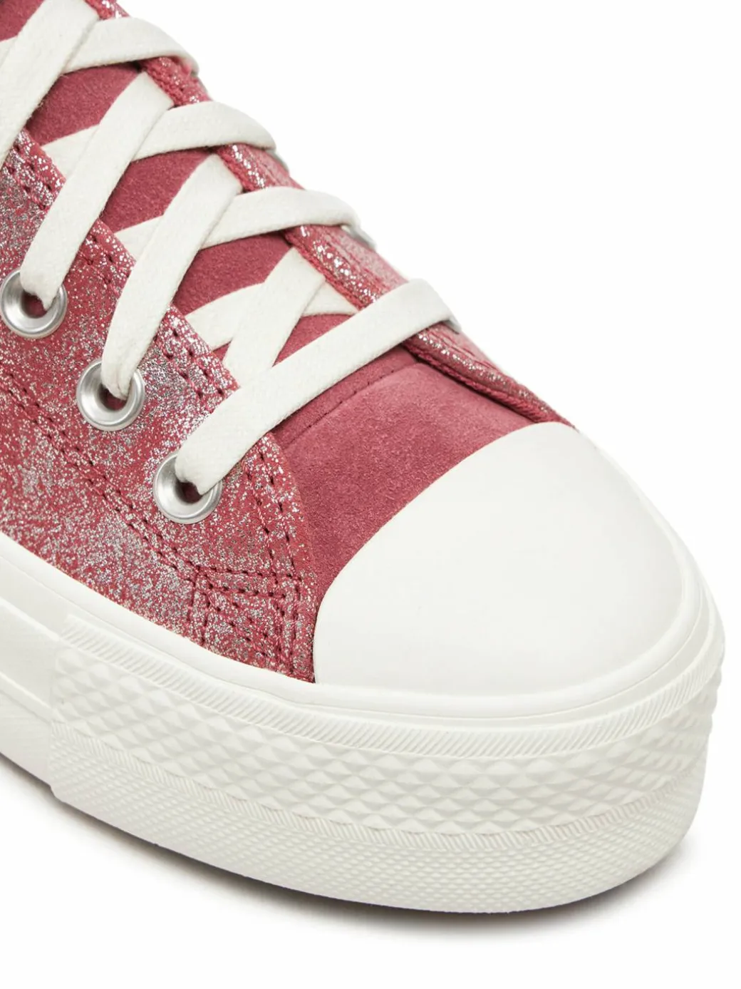 Scarpe da ginnastica Chuck Taylor All Star Lift Platform Suede Shimmer A11634C Rosa