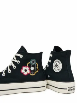 Scarpe da ginnastica Chuck Taylor All Star Lift Platform Floral Patchwork A15534C Nero