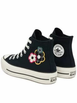 Scarpe da ginnastica Chuck Taylor All Star Lift Platform Floral Patchwork A15534C Nero