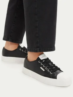 Scarpe da ginnastica Vulc Lace Up Low Lth HW0HW03077 Nero