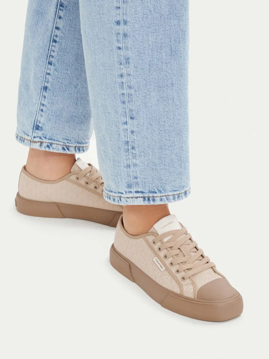 Scarpe da ginnastica Vulc Low Laceup Aop Canvas HW0HW03142 Beige