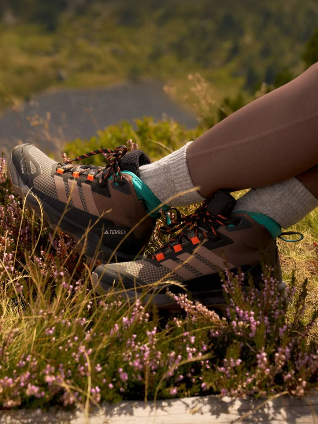 Scarpe da trekking Terrex Skychaser AX5 Mid GORE-TEX CLIMAWARM+ JH7807 Marrone