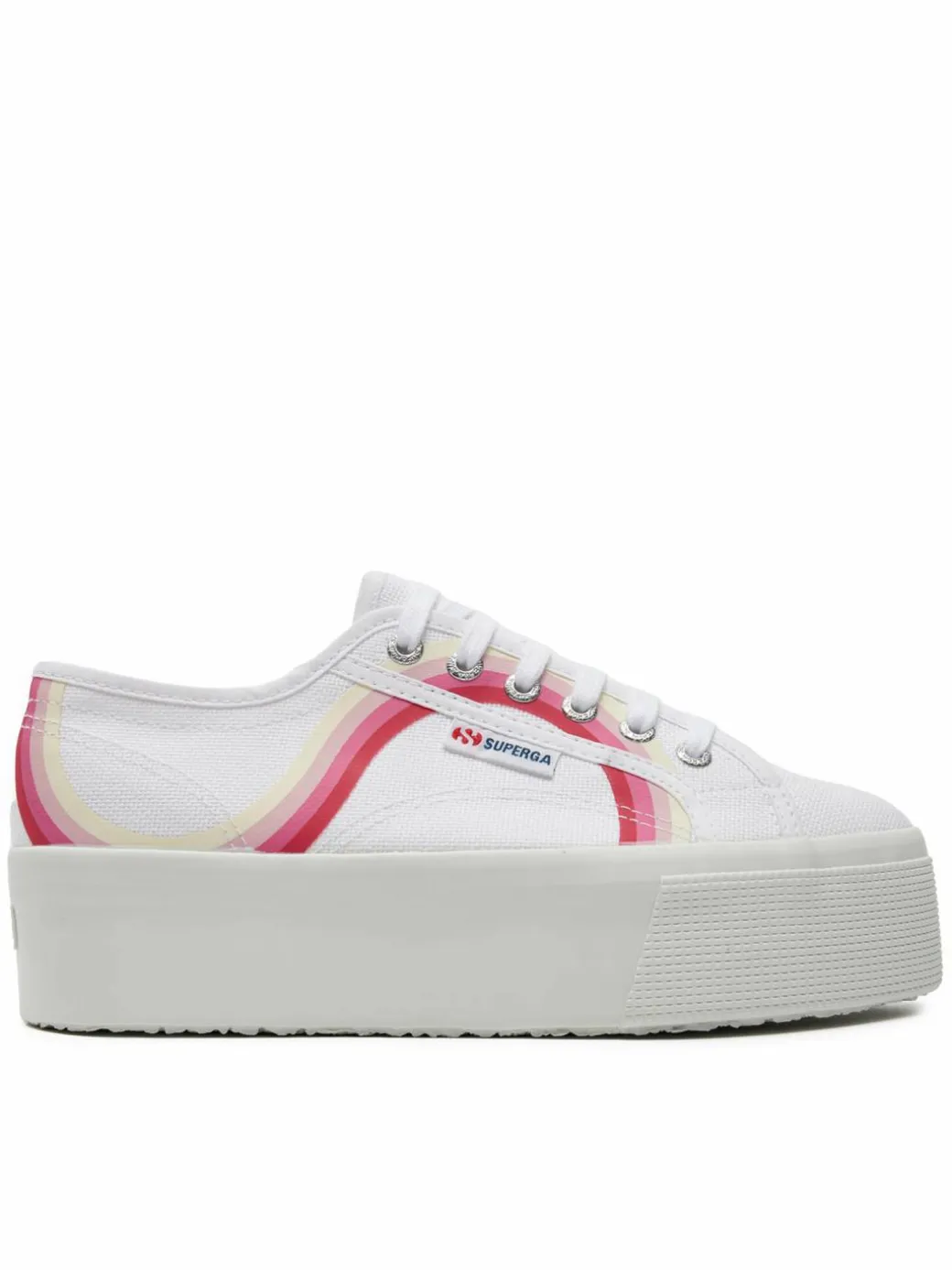Scarpe sportive Round Stripes 2790 S4128TW Bianco