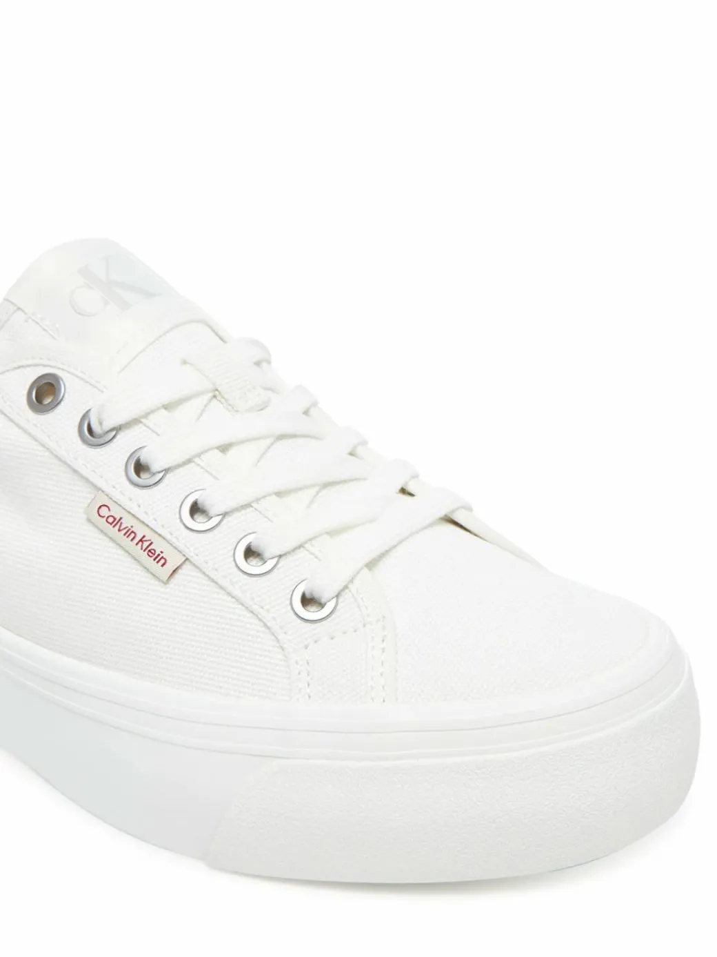 Scarpe sportive Vulc Flatform Ctn Logo Tag YW0YW01838 Bianco