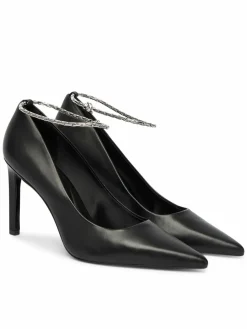 Scarpe stiletto Ess Stiletto Hdw Chain Lth 90 HW0HW02718 Nero