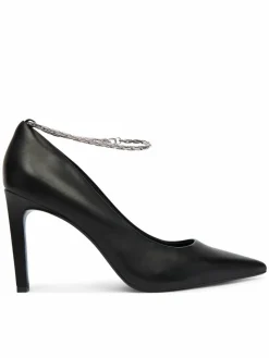 Scarpe stiletto Ess Stiletto Hdw Chain Lth 90 HW0HW02718 Nero