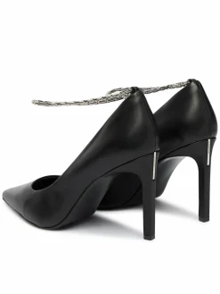 Scarpe stiletto Ess Stiletto Hdw Chain Lth 90 HW0HW02718 Nero