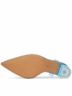 Scarpe stiletto ZALHT-02 BLUE PU Trasparente