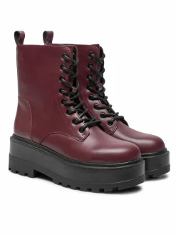 Scarponcini Flatform YW0YW01535 Bordeaux