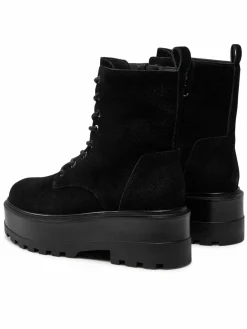 Scarponcini Flatform Zip Laceup Mg S YW0YW01554 Nero