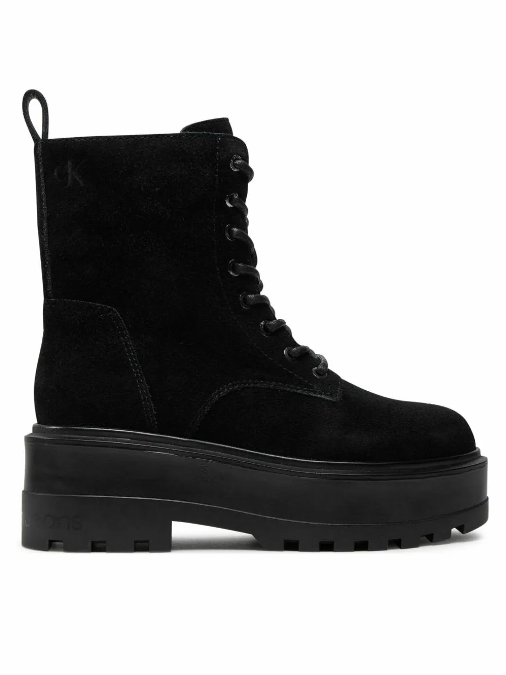 Scarponcini Flatform Zip Laceup Mg S YW0YW01554 Nero