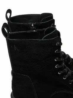 Scarponcini Flatform Zip Laceup Mg S YW0YW01554 Nero