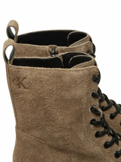 Scarponcini Flatform Zip Laceup Mg S YW0YW01554 Marrone