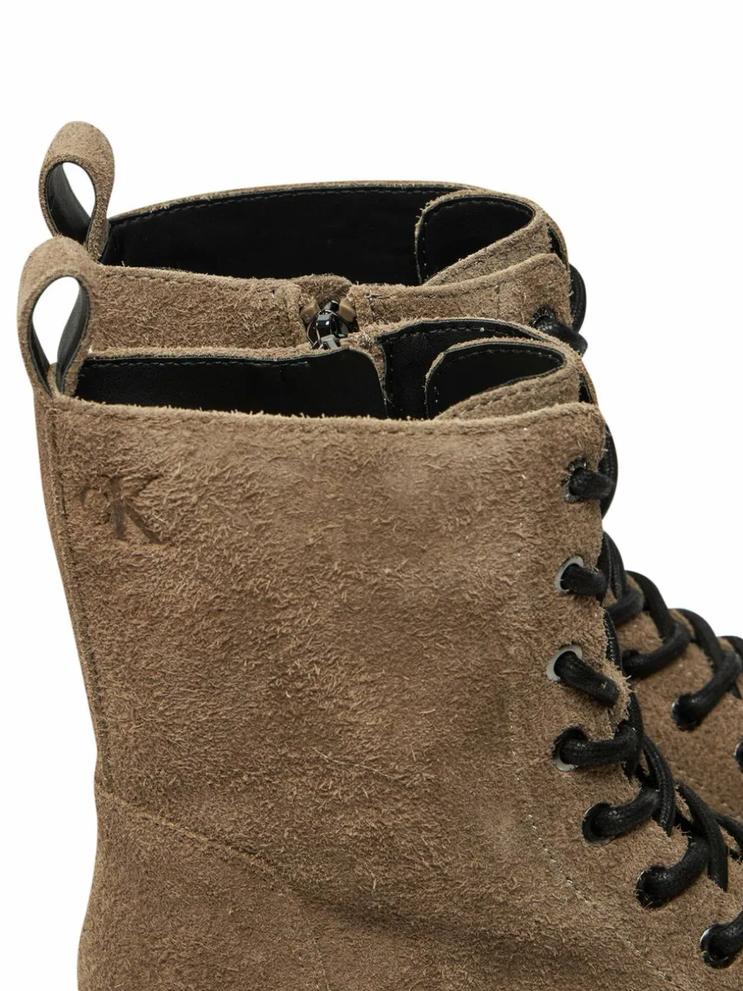 Scarponcini Flatform Zip Laceup Mg S YW0YW01554 Marrone