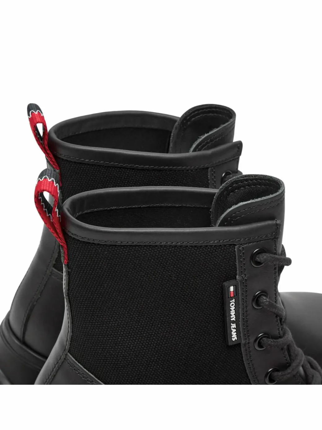 Scarponcini Tjw Chunky Lace Up Boot Mix Mat EN0EN02554 Nero