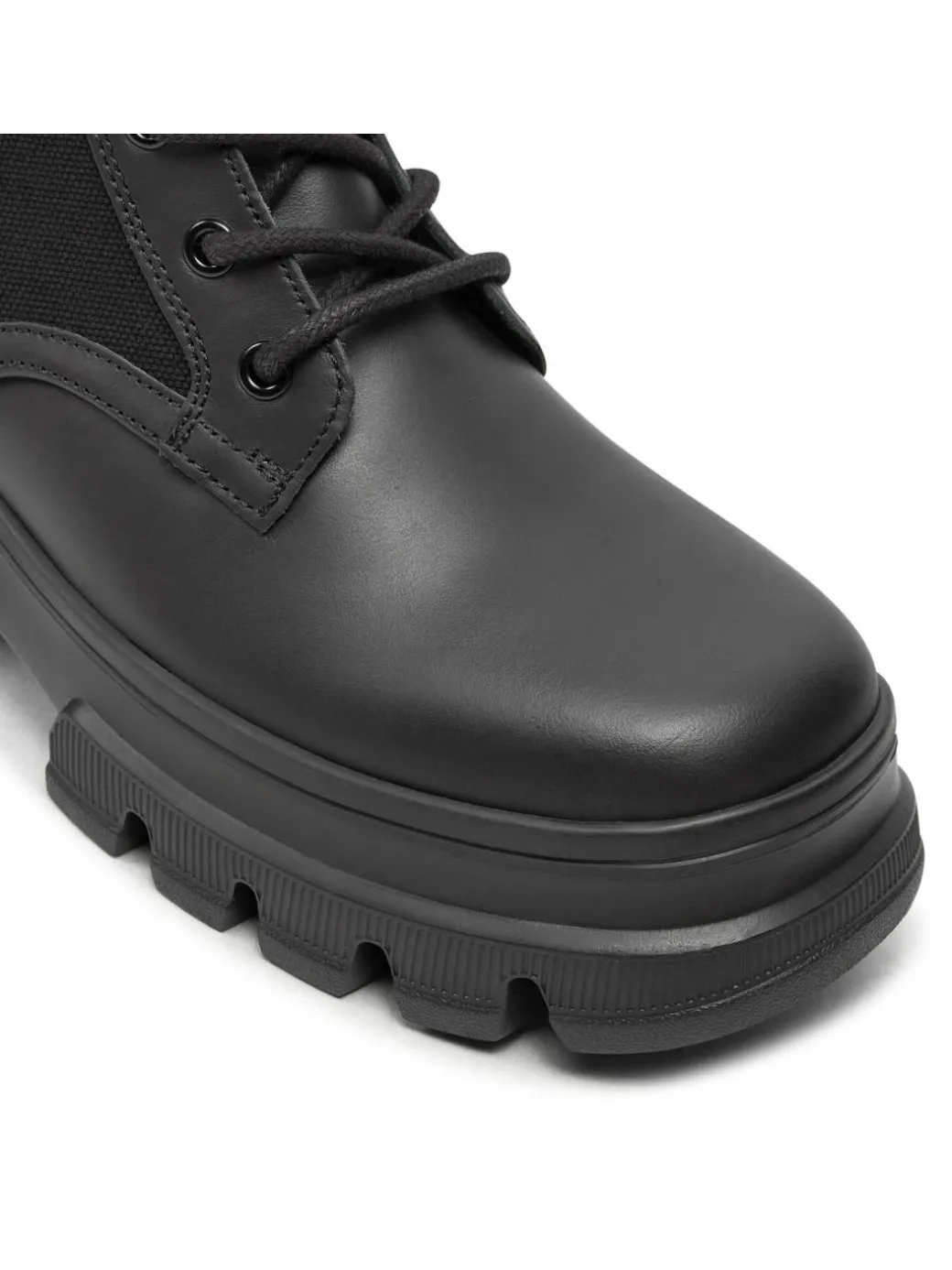 Scarponcini Tjw Chunky Lace Up Boot Mix Mat EN0EN02554 Nero