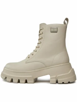 Scarponcini Tjw Chunky Leather Boot EN0EN02503 Beige