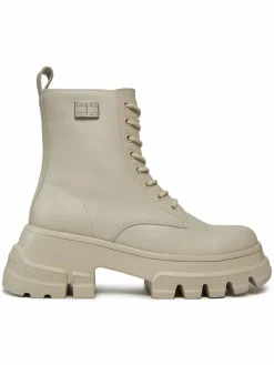 Scarponcini Tjw Chunky Leather Boot EN0EN02503 Beige