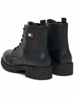 Scarponcini Tjw Lace Up Leather Boot EN0EN02824 Nero