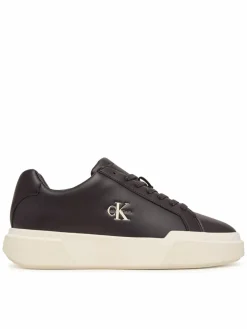 Sneakers Chunky Cupsole Laceup Lth YW0YW01947 Marrone scuro