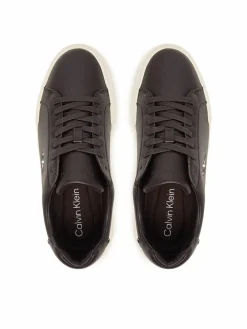 Sneakers Chunky Cupsole Laceup Lth YW0YW01947 Marrone scuro