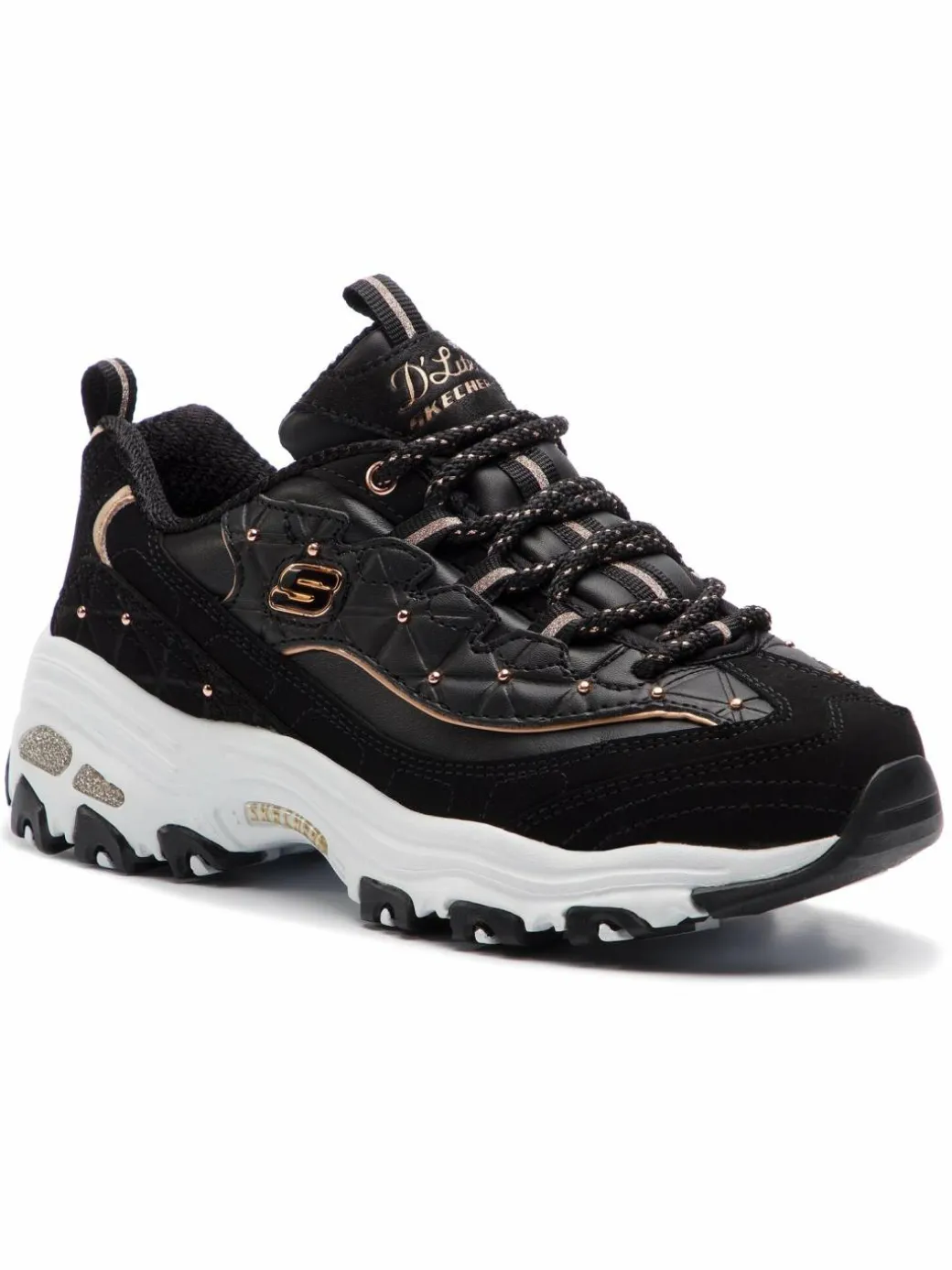 Sneakers D'lites Glamour Feels 13087/BKRG Nero
