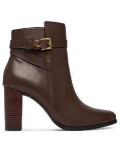 Stivaletti Brooke II Calfskin Bootie Heel 802974475003 Marrone