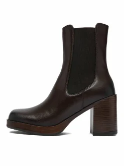 Stivaletti C-27740PE-PLATEAU Marrone scuro