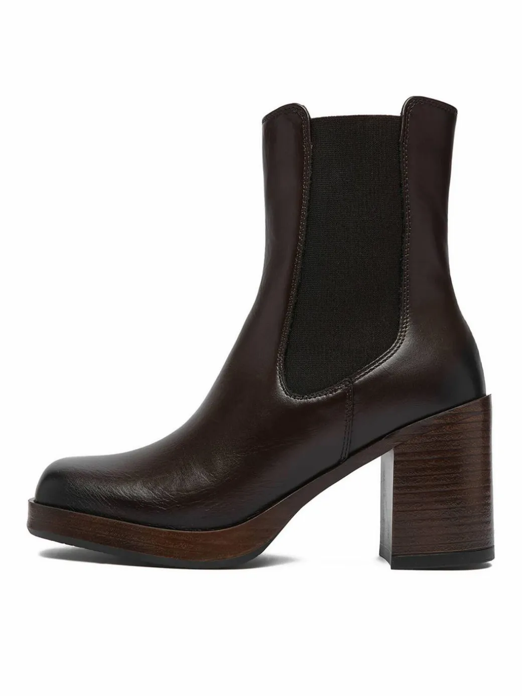 Stivaletti C-27740PE-PLATEAU Marrone scuro