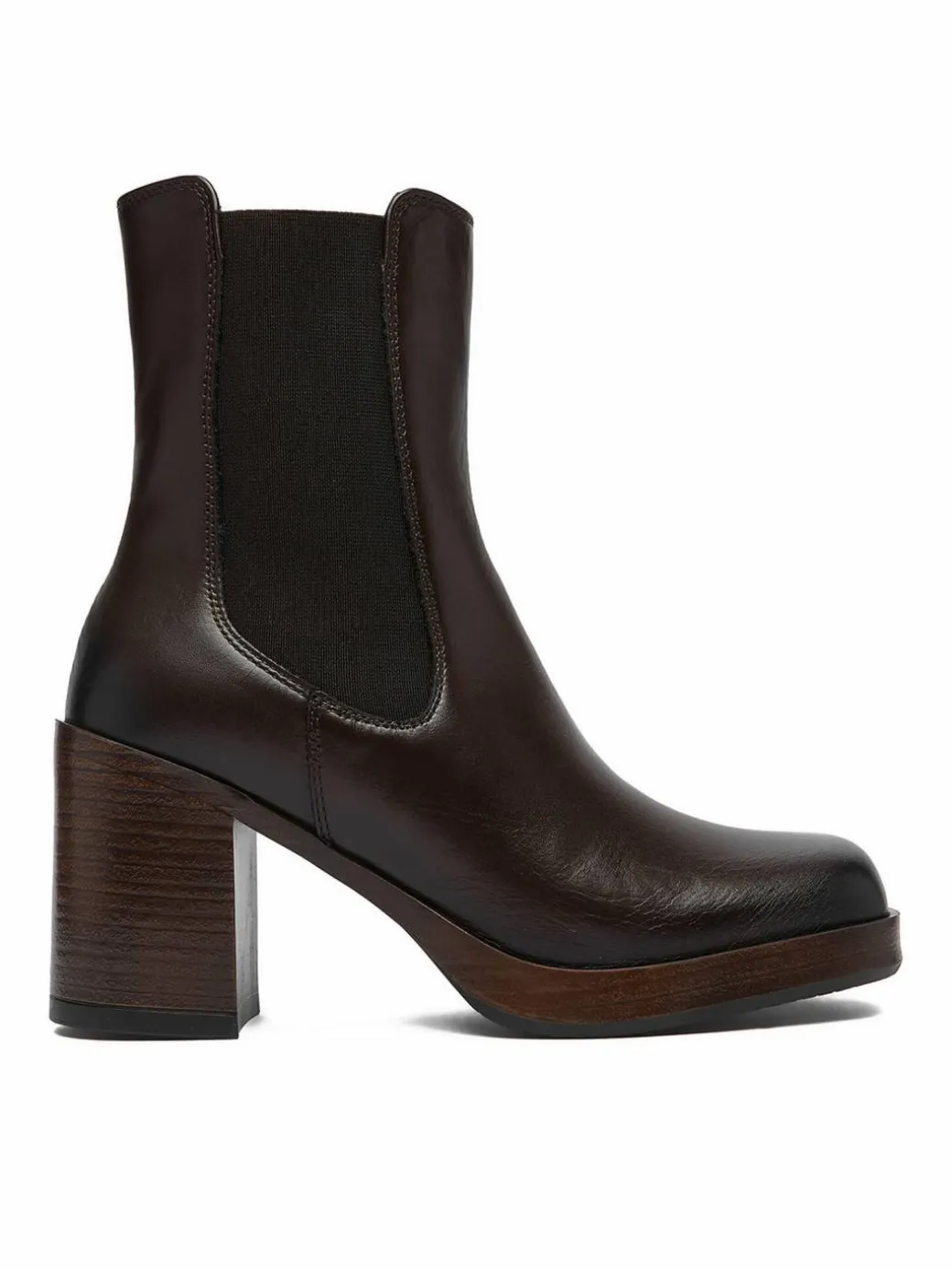 Stivaletti C-27740PE-PLATEAU Marrone scuro