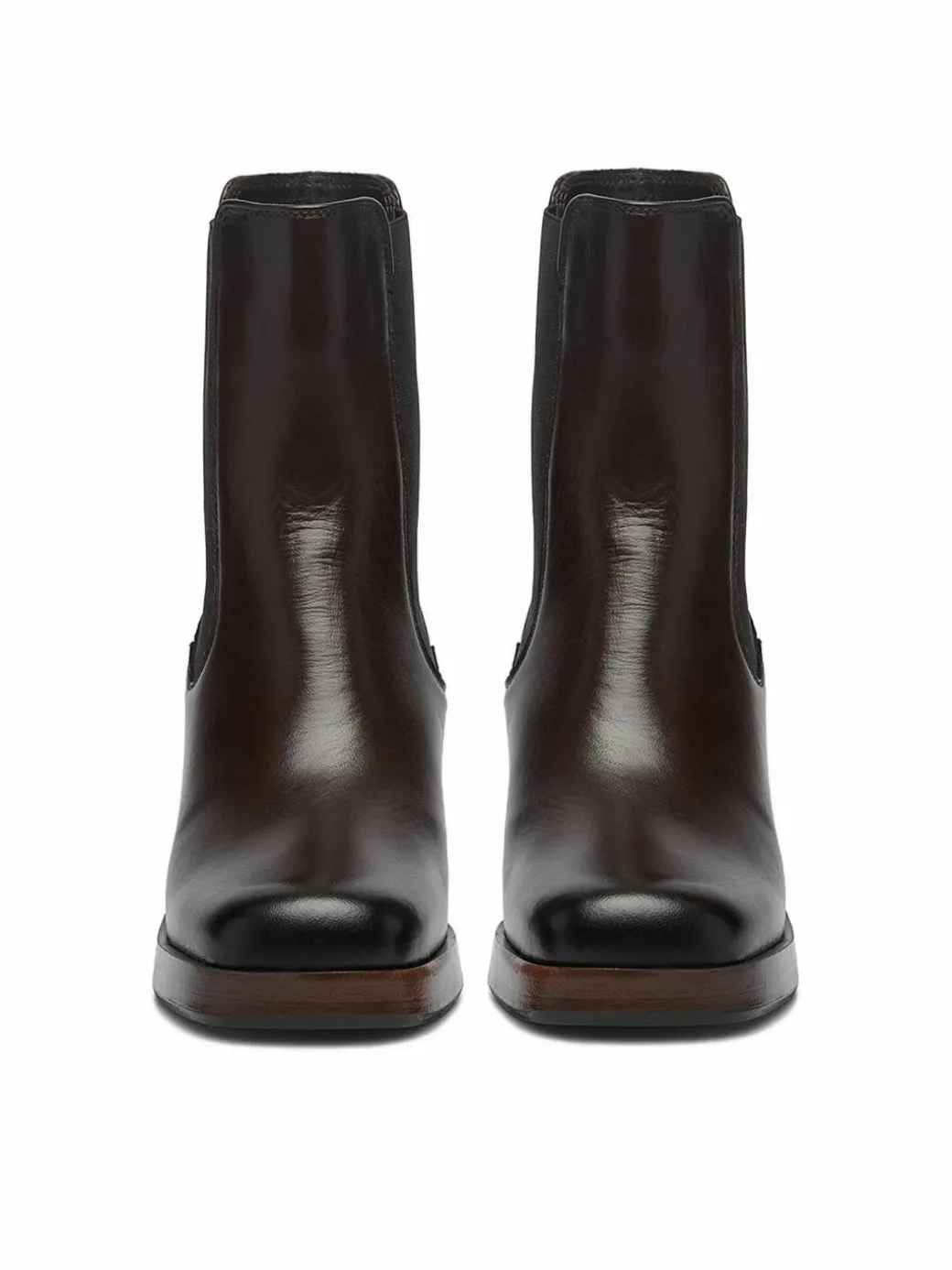 Stivaletti C-27740PE-PLATEAU Marrone scuro