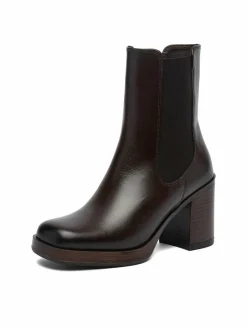 Stivaletti C-27740PE-PLATEAU Marrone scuro