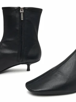 Stivaletti Round Kitt Heel Ankle Boot Nappa HW0HW03169 Nero