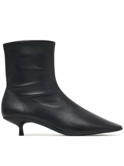 Stivaletti Round Kitt Heel Ankle Boot Nappa HW0HW03169 Nero