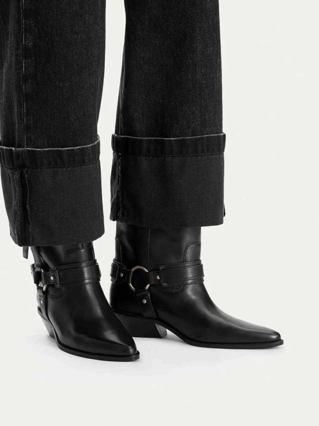 Stivali texani EO-CELINE-121862 Nero
