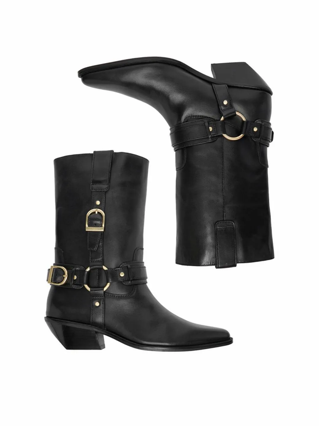 Stivali texani EO-CELINE-121862 Nero