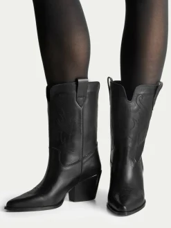Stivali texani 222FW92 Nero